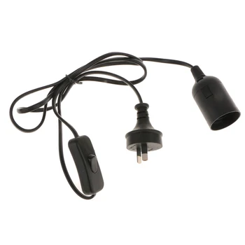 1,5 m E27 Plug-In Kabo Pakabukas Šviesos Lempos, Lemputės Lizdas AS Plug-in Adapteris, Maitinimo Kabelis