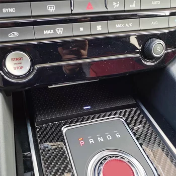 15W Automobilių belaidis kroviklis QI telefono kroviklis greito įkrovimo pagalvėlę skydelis Jaguar XE XF XFL F Tempas 2017 2018 2019 priedai Nuotrauka 2