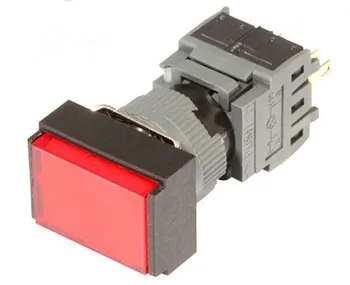 16MM Jungiklis Savaiminio fiksavimo Turas indikatorius 5A 220VAC SPDT (1a+1b Su LED ) F16-391 PANIRTI į Viršų raudonos spalvos naujas ir originalus