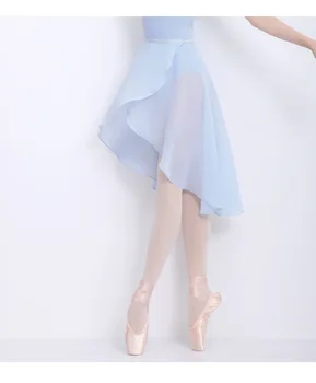 2020 Baleto Tutu Sijonas Profesinės Suaugusiems vidutinio Ilgio Šifono Baleto Sijonai Moterims reguliuojamas Baleto Suknelė-Ballerina Šokių Nuotrauka 2