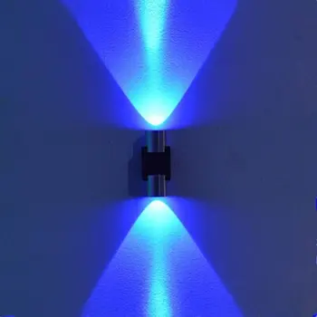 2W led siena prie Sienos tvirtinamas šviesos AC85-265V Sconce Dekoro Rungtynių šviesos lempos aliuminio vonios kambarys eilėje miegamojo Veidrodis lempos-šviesos