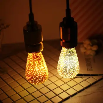 3D Fejerverkų Šviesos Lemputės Spalvinga 