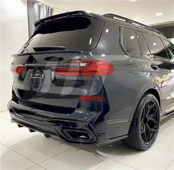 ABS Ryškiai juodas Galinis Stogo Aptakas Sparno BMW X7 G07 2019 M. - 2021 Automobilių Galinis Kamieno Langą Stogo Įkrovos Lūpų Sparno Spoileris