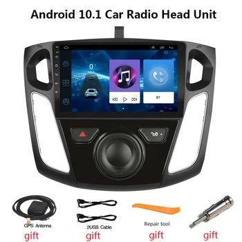 Android 10.0 Automobilio Radijo Galvos Vienetas Ford Focus 2012-2019 Auto Stereo GPS Navigacija, Bluetooth, 2 Din Audio Multimedia Player