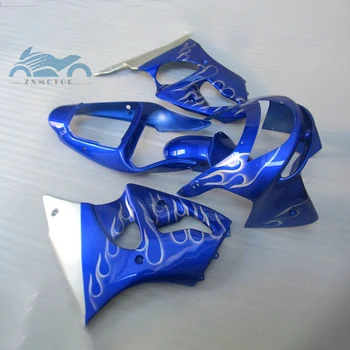 Aukštos klasės lauktuvės komplektas KAWASAKI Ninja ZX6R 1998 1999 ABS plastiko lenktynių purvasargiai nustatyti ZX 6R 636 98 99 mėlyna kėbulo remontas, dalys