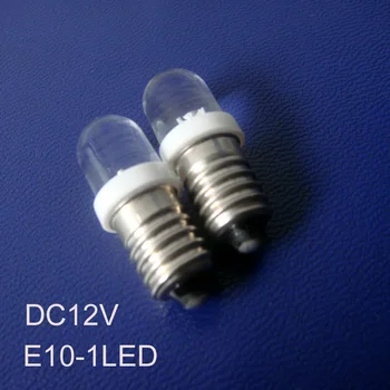 Aukštos kokybės 12V E10, led lemputes,led E10 signalo žibintai,led E10 dega led e10 indikatorius nemokamas pristatymas 1000pcs/daug