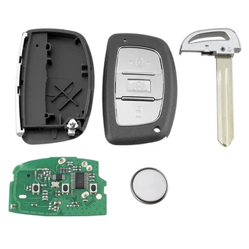 Automobilio Smart Remote Key 3 Mygtuką 433Mhz 46 Chip PCF7952 Tinka Hyundai Avante Elantra 2015- Nuotrauka 2