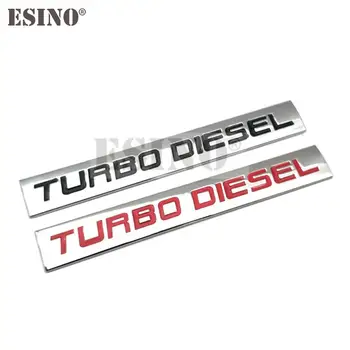 Automobilio Stilius Turbo Dyzelinas 3D Metalo Lydinio Klijų Emblema Galiniai Kamieno Ženklelis Sparno Lipdukas Automobilių Kėbulo Decal Auto Priedų Nuotrauka 2