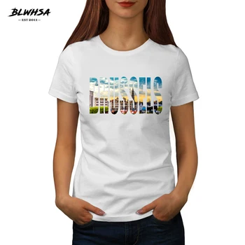 BLWHSA Naujas Briuselyje Laišką Atspausdinta Marškinėliai Moterims Bulgarija Miesto Briuselis Spausdinti Marškinėliai Mados Juokingas Vasaros Moterų Viršūnių Tees Nuotrauka 2