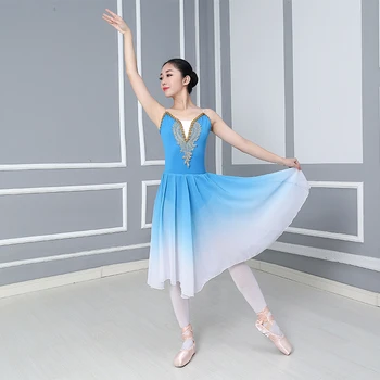 Baleto sijonas veiklos drabužius suaugusi naudotis kūno drabužiai vaikams klasės egzamino swan diržas big swing sijonas perf Nuotrauka 2