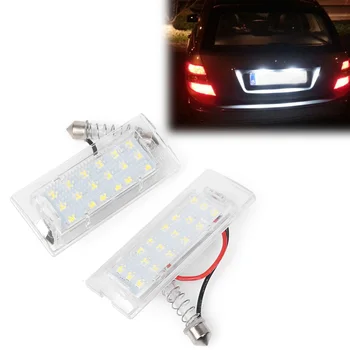 Balta Klaidų LED Licencijos numerio apšvietimo Lemputės Licencijos Lempa BMW X5 E53 1999-2006 & X3 E83 2003-2009