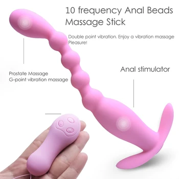 Belaidžio kontrolės Analinis Granulės Vibratorius Anal Plug Prostatos Masažas Butt Plug Sekso Žaislai Moterims, Vyrams Masturbacija Sekso Produktai Nuotrauka 2