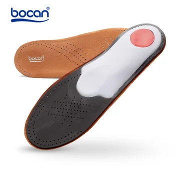 Bocan natūralios odos vidpadžiai, skirti batai arka parama ortopedinių vidpadžių kvėpuojantis vyrams ir moterims Nuotrauka 2