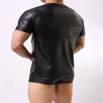 C1253-2020Summer nauja, vyriški marškinėliai kieto spalvų slim tendencija atsitiktinis trumparankoviai mados Nuotrauka 2