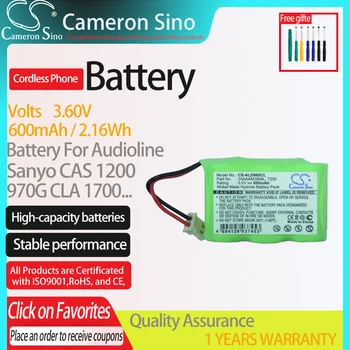 CameronSino Baterija GP Sanyo CAS 1200 CLA 1700 CLT 3100 CLT 4100.tinka 30AAAM3BML T255,Belaidžius Telefono Baterija.