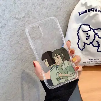 Chihiro Atkakli Toli Anime Telefono dėklas Skaidri minkšta 