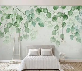 Custom klijų tapetai, paprastas ir stilingas gyvenimo kambario, miegamasis fone sienų apdaila tapetai, freskos