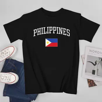 Daugiau Dizainas Filipinai Vėliavos Philippinese Vyrų Marškinėlius Tees T-Shirt O-neck T Marškinėliai Moterims Berniukų Drabužiai 100% Medvilnė