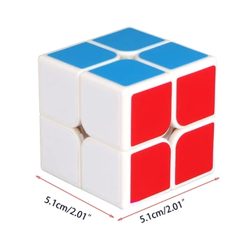Dvigubo Sluoksnio Magic Cube Stickerless Kubo Galvosūkį Profesinės Greitis Švietimo Žaislai Studentų Mokymosi Kubeliai Žaislai Nuotrauka 2