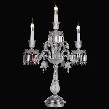 Europos kristalų žvakė stalo lempa kambarį miegamojo lovos apdailos prancūzijos kristalų žvakė stalo lempa