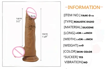 FAAK tikroviškas dildo minkšto silikono dirbtinės varpos odos spalva nig penis sekso žaislai moterims, suaugusiems masturbator sekso parduotuvė Nuotrauka 2