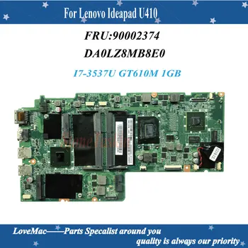 FRU:90002374 Lenovo Ideapad U410 Nešiojamas Plokštė DA0LZ8MB8E0 REV:E I7-3537U GT610M 1GB 100% Išbandytas Aukštos kokybės