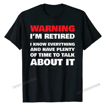 Juokinga Pensijų T Shirts Įspėjimas aš esu išėjęs į pensiją Dovanų Marškinėliai T-Shirt Hip-Hop Camisa Topai Marškinėliai Medvilniniai Marškinėliai Vyrams Normalus