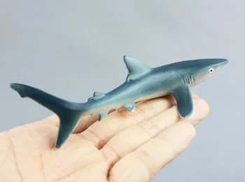 Jūrų gyvybės imitavimo ryklys Statinio Plastiko žaislas modelis mini 13x6cm Aplinkos PVC Pažinimo prop mokymo modelį žaislą dovanų w0597