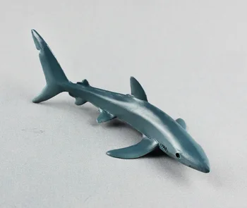 Jūrų gyvybės imitavimo ryklys Statinio Plastiko žaislas modelis mini 13x6cm Aplinkos PVC Pažinimo prop mokymo modelį žaislą dovanų w0597 Nuotrauka 2