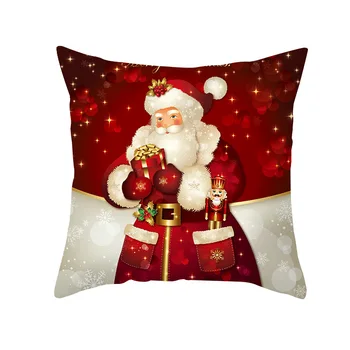 Kalėdų Namų Puošybai Aukso Santa Claus Pagalvėlė Padengti Namų Dekoro Pagalvių Užvalkalai