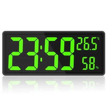 LED Skaitmeninio Sieninis Laikrodis, Dideli Skaičiai Ekrane,Patalpos Temperatūra ir Drėgmė,Dėl Troba, Namuose,Klasėje,Biuro