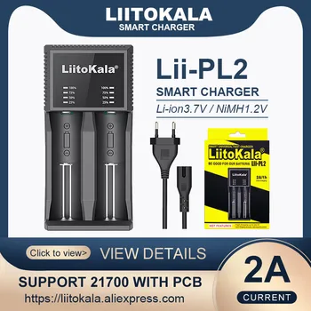 LiitoKala Lii-PL2 Universal Baterija, Įkroviklis, gali imti 21700 su PCB, Už 21700 26650 18650 AA AAA tipo baterijas.