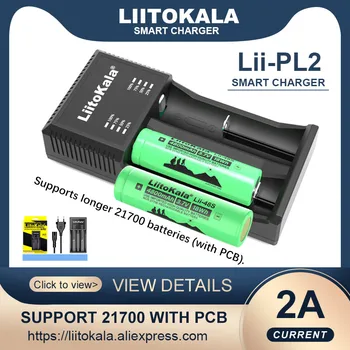 LiitoKala Lii-PL2 Universal Baterija, Įkroviklis, gali imti 21700 su PCB, Už 21700 26650 18650 AA AAA tipo baterijas. Nuotrauka 2