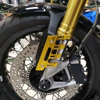 Motociklo CNC Aliuminio Priekinis Sparnas Anti-Rudenį Slankiklį Raštas Mudguard Padengti Apsaugos Reikmenys Yamaha NMAX155 NMAX125 Nuotrauka 2