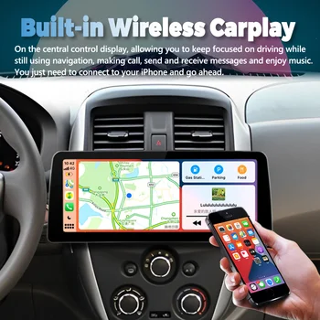 Multimedijos Carplay Galvos Vienetas 12.3 colių 1920*720 Ekrano Automobilio Vaizdo Grotuvas, 2Din Radio Stereo Nissan Sunny 2015 GPS Android 12