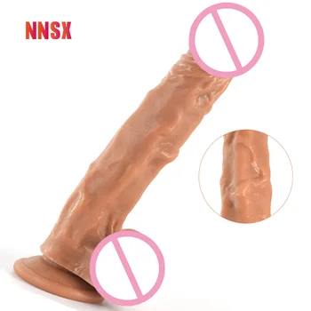 NNSX Tikroviškas Dildo Tekstūros Analinis Kaištis siurbtukas Minkštas Sexs Masturbacija Sekso Produktai Moteris Dildo už Gėjų 18 Dildosex Žaislas Prekes