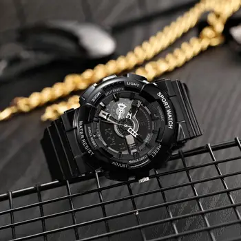 Naujas Cool Vyrų Sporto Laikrodis Vyrams Skaitmeninis LED Watch Kariuomenės Karinių Vandeniui Kvarciniai Laikrodžiai Laikrodis Relogio Masculino