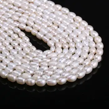 Naujas natūralių gėlavandenių perlų balta nereguliarus perlų karoliukai, naudojami papuošalų priėmimo 