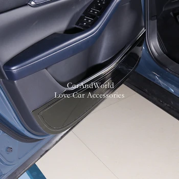 Nerūdijančio Plieno Auto Keturių Durų Garsiakalbis Trimito Garso Anti-kick Valdybos Padengti Apdailos Automobilių Reikmenys Mazda CX-30 CX30 2020-2023 Nuotrauka 2