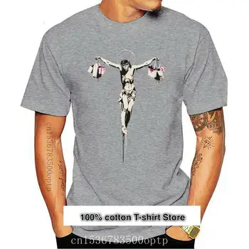Nuevo Banksy comercial camiseta Jesús-arte urbano Grafiti-tallas S A LA Xxxl 2021 Unisex Camiseta Tee camisa