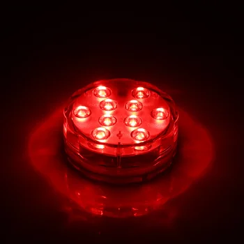 Nuotolinio Valdymo Spalva RGB 10 LED Povandeninis Šviesos Akvariumas Vaza Šalies LED Dekoratyvinis Apšvietimas Apšvietimo Valgykla, Baras Nuotrauka 2
