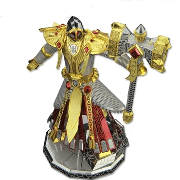 Nuotraukos Karalystės 3D Metalo Įspūdį Aukso Teisėjas kariai modelis RINKINIAI Surinkti Dėlionė 