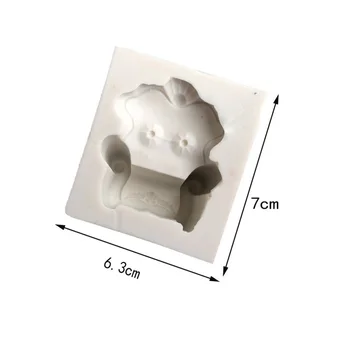 Sugarcraft 3D Sofa silikono formos minkštas pelėsių tortas dekoravimo priemonės šokolado gumpaste pelėsių Nuotrauka 2
