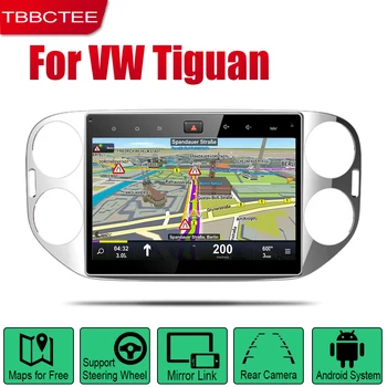 TBBCTEE Android 2 Din Auto Radijo Volkswagen VW Tiguan 2010~2015 Automobilio Multimedijos Grotuvas GPS Navigacija Radijo Stereo Nuotrauka 2