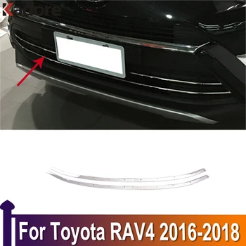 Toyota RAV4 RAV 4. 2016 m. 2017 m. 2018 m., Priekiniai Centras Grotelės, Juostelės, Grotelės, Apdaila, Apdailos Automobilių Eksterjero Reikmenys, Nerūdijančio Plieno