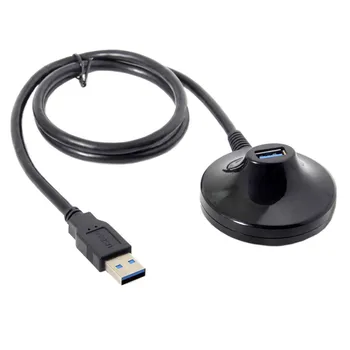 USB 3.0 Type-A Male, kad Moterų Pratęsimo Doko Stotis, Pastatymo Išplėsti Adapterio Kabelis Laido Keitiklio Jungtis