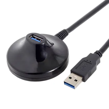 USB 3.0 Type-A Male, kad Moterų Pratęsimo Doko Stotis, Pastatymo Išplėsti Adapterio Kabelis Laido Keitiklio Jungtis Nuotrauka 2