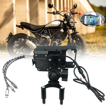 Už Ducati 899 959 1199 1299 PANIGALE 2012-2018 2014 2015 Mobilusis Telefonas, USB, Navigacijos Laikiklis Motociklui USB Įkrovimo Mount
