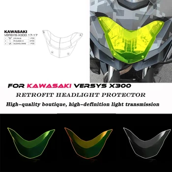Už KAWASAKI Versys X300 2017-2022 Motociklo priekinis žibintas Padengti Apsaugine Ekrano Objektyvas Akrilo Apsaugine danga Umbra