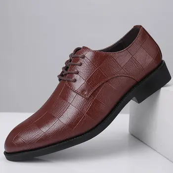 vyrai oficialų batai verslo Stilingas, patogus džentelmenų oficialų bateliai vyrai vyrai, suknelė, batai, oda 589